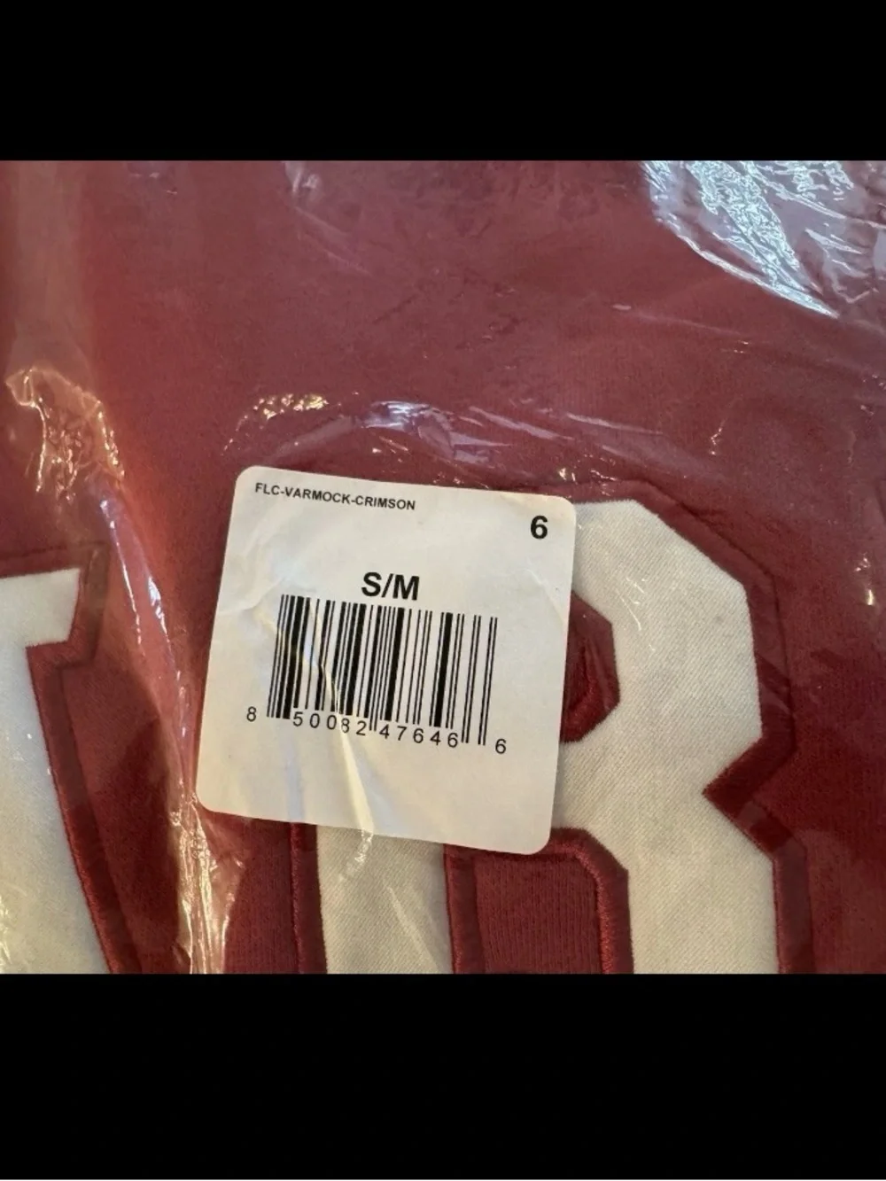 Parke Crimson Red Crewneck Sweatshirt pullover with White Lettering - Picture 4 of 7